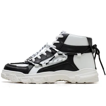 

High-top shoes with personality winter new men's Shoes Korea edition casual shoes