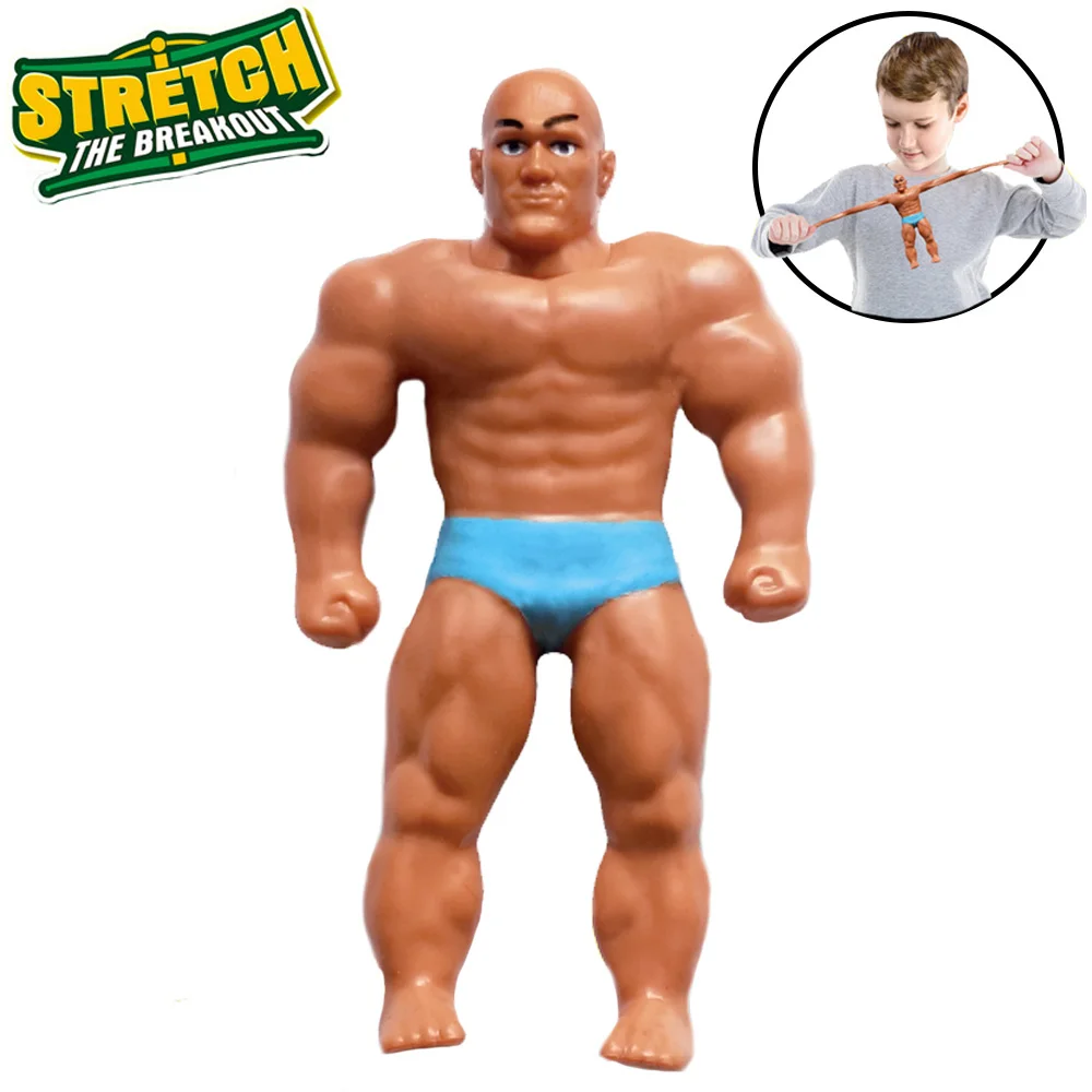 

16 cm (7 Inches) Stretch Armstrong Figure Bodybuilder Chimpanzee Robot Clown Twisting Pulling Bending Super Stretch Toy