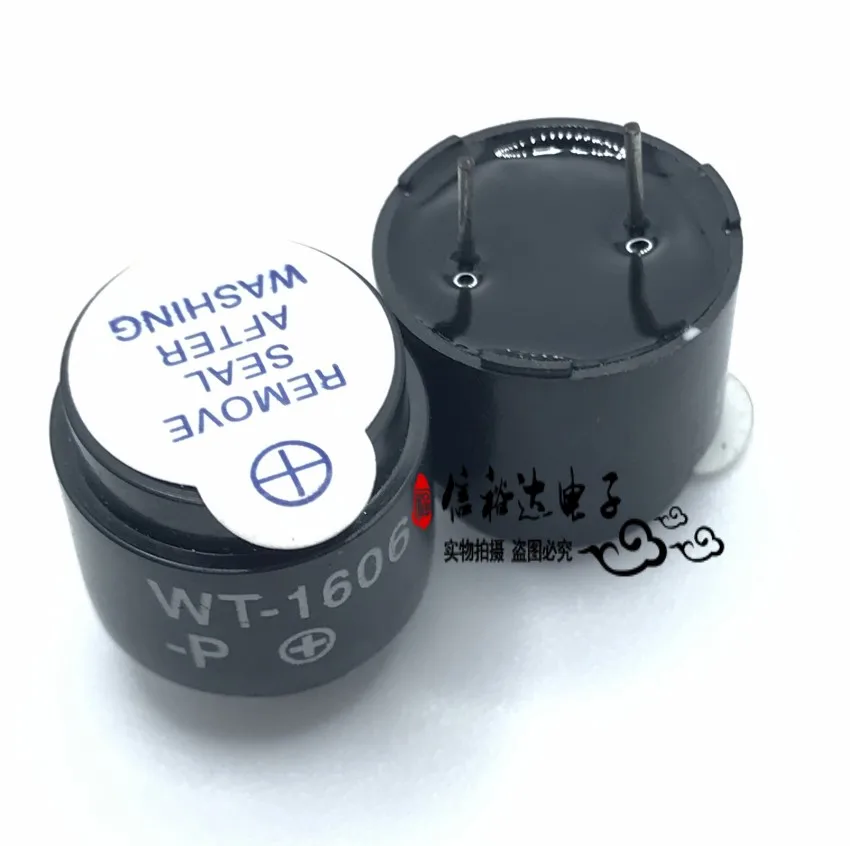 

Original new 100% 16MM external drive electromagnetic passive buzzer 6V 85DB PAC-WT-1606-P (Inductor)