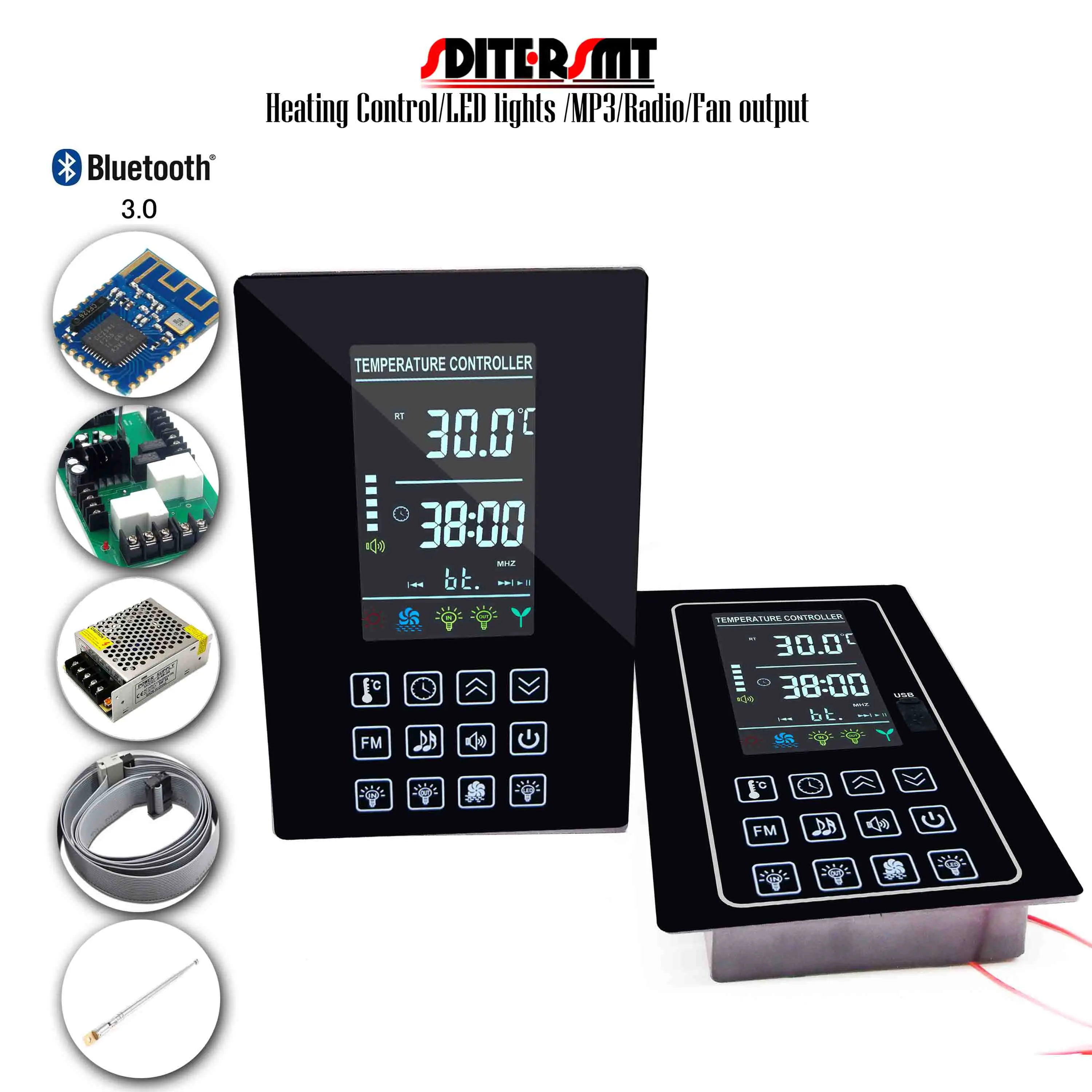 99 Minutes Count-down 4.5kw Sauna Steam Generator Element Heater Thermostat  For Bluetooth Music Controller - Dehumidifiers - AliExpress