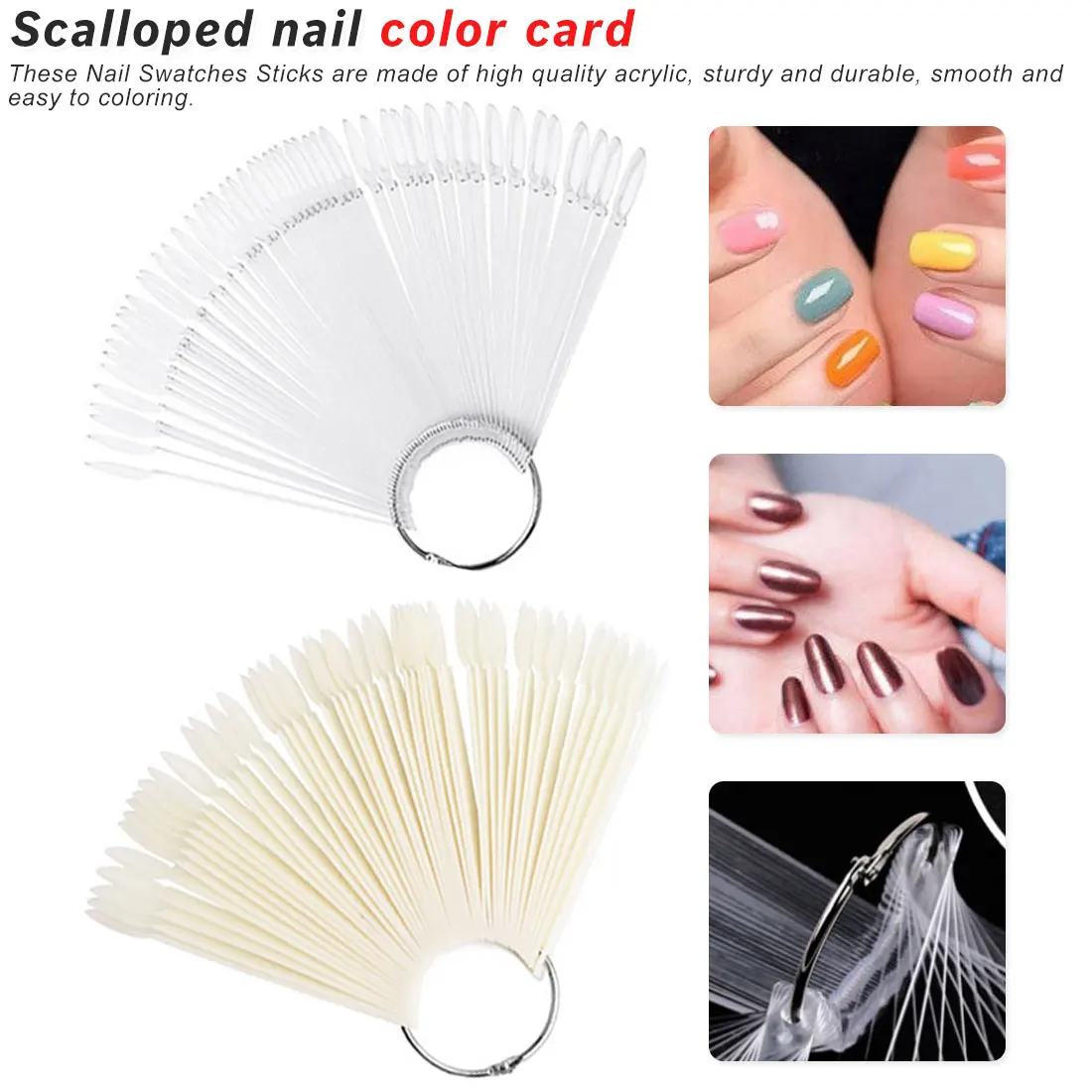 

Nail Art Tips Gel Lacquer Color Plastic Display 50 piece/lot Nail Gel Polish Color Chart Top Quality Nail Art False