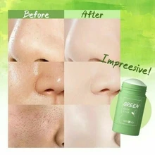 Green Tea Cleansing Solid Mask Mud Cream Whitening Moisturizing Purifying Face Masks Clay Stick Oil Control Anti-Acne Skin Care