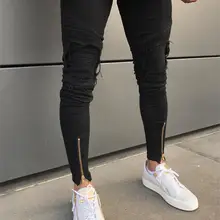 MoneRffi, новинка, мужские хип-хоп штаны с дырками, модные джинсы, облегающие мужские джинсы большого размера, брендовые джинсы, обтягивающие Стрейчевые облегающие однотонные брюки