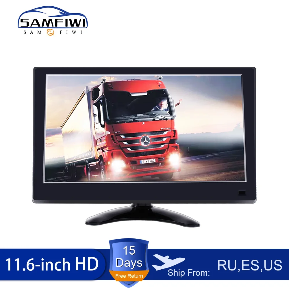 Бесплатная доставка дисплей заднего вида с монитором 12-24 В диагональю 11 6 дюйма и