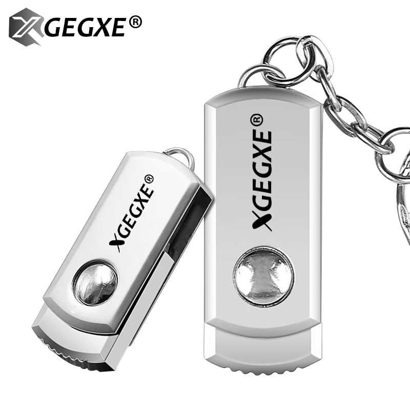 XGEGXE USB флеш-накопитель Флешка 16 ГБ 32 64 складная металлическая Водонепроницаемая