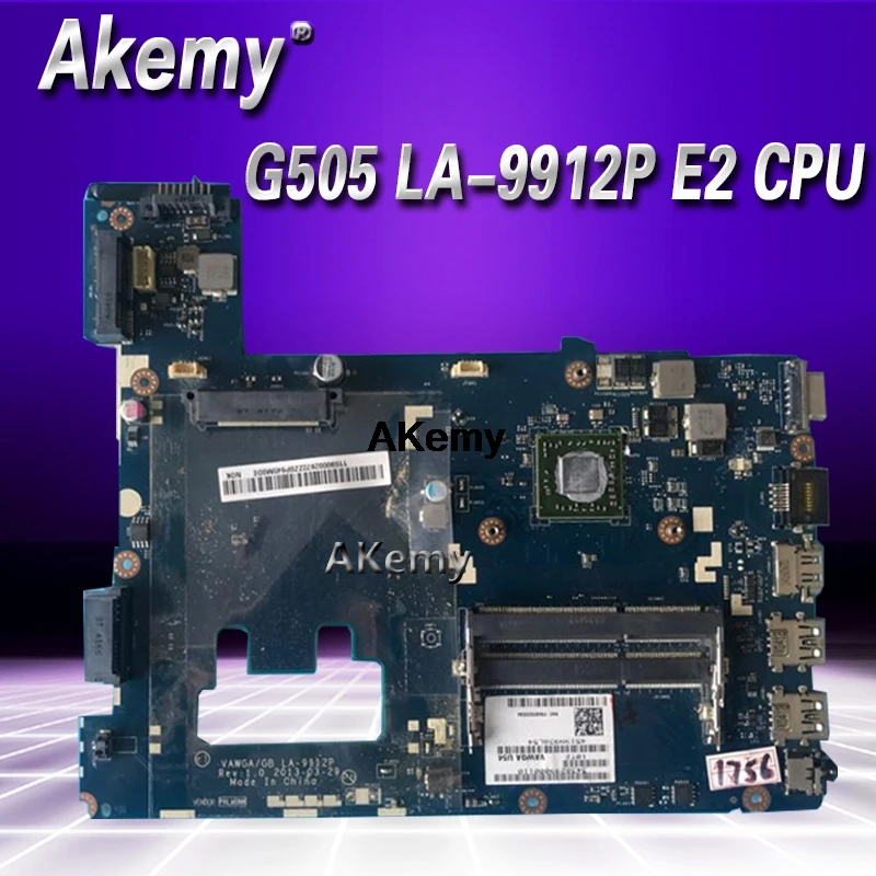 

LA-9912P G505 motherboard For Lenovo G505 LA-9912P Laptop motherboard ( For AMD E2 CPU ) motherboard Test OK