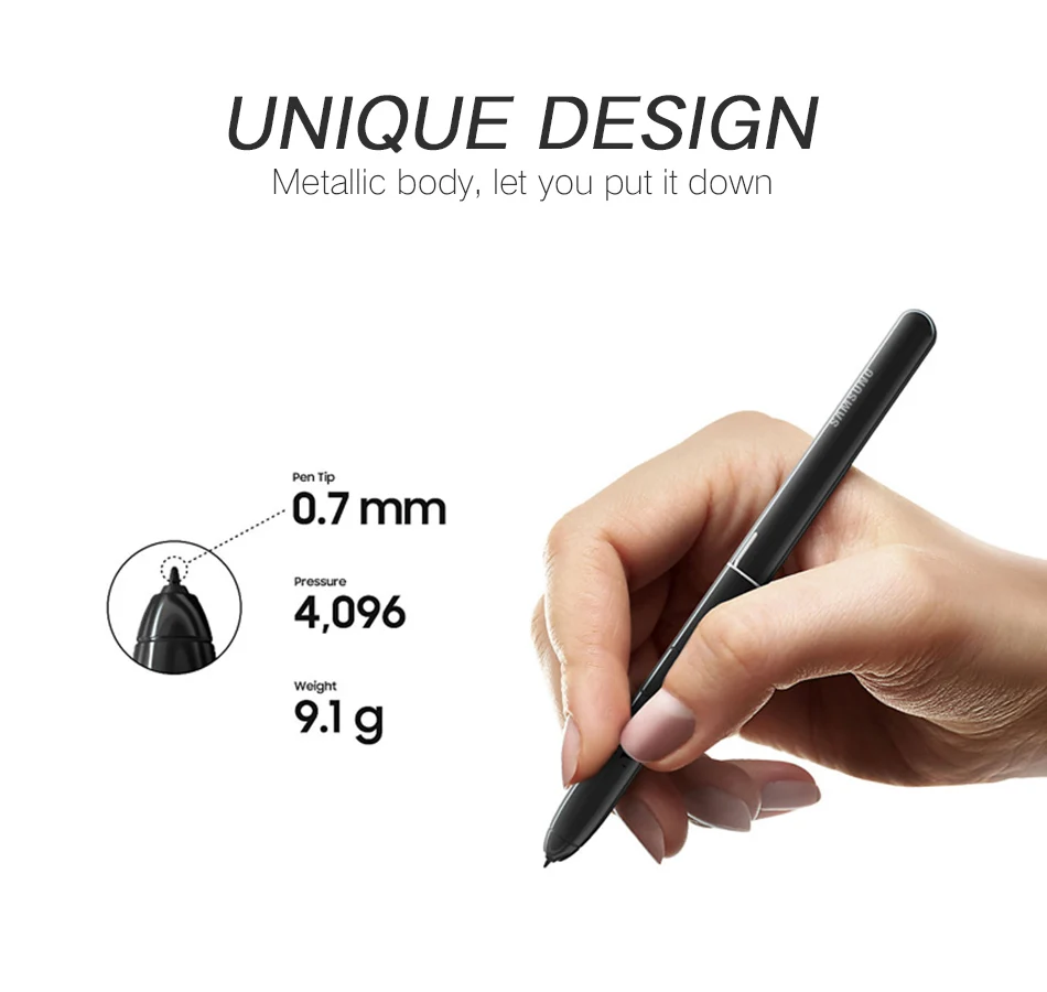 2Samsung Galaxy Tab S4 SM-T835C S pen 100% Samsung Original Touch S-Pen Replaceme Active Stylus Black Gary Intelligent
