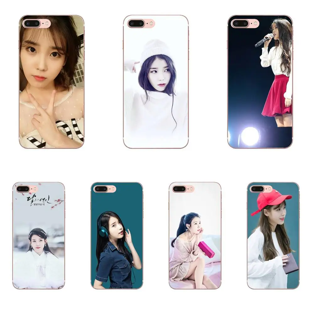 Iu Lee Ji Eun для samsung Galaxy Note 5 8 9 S3 S4 S5 S6 S7 S8 S9 S10 5G mini Edge Plus Lite Мягкий ТПУ ультратонкий |