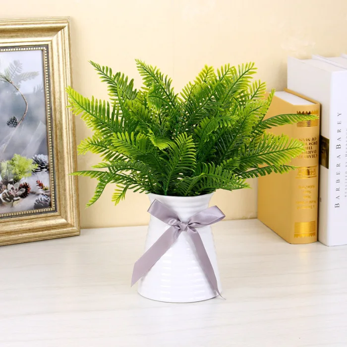Artificial Plants Indoor Outdoor Fake Leaf Foliage Bush Home Office Garden Party Decor SNO88