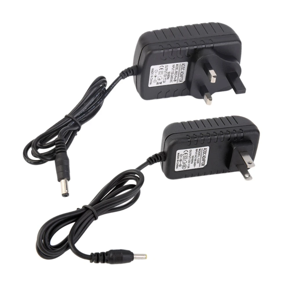 Adaptador de corriente DC 12V 2A, fuente de alimentación AC, transformador de enchufe US/UK, adaptador de de pared para el hogar profesional|Adaptadores CA/CC| - AliExpress