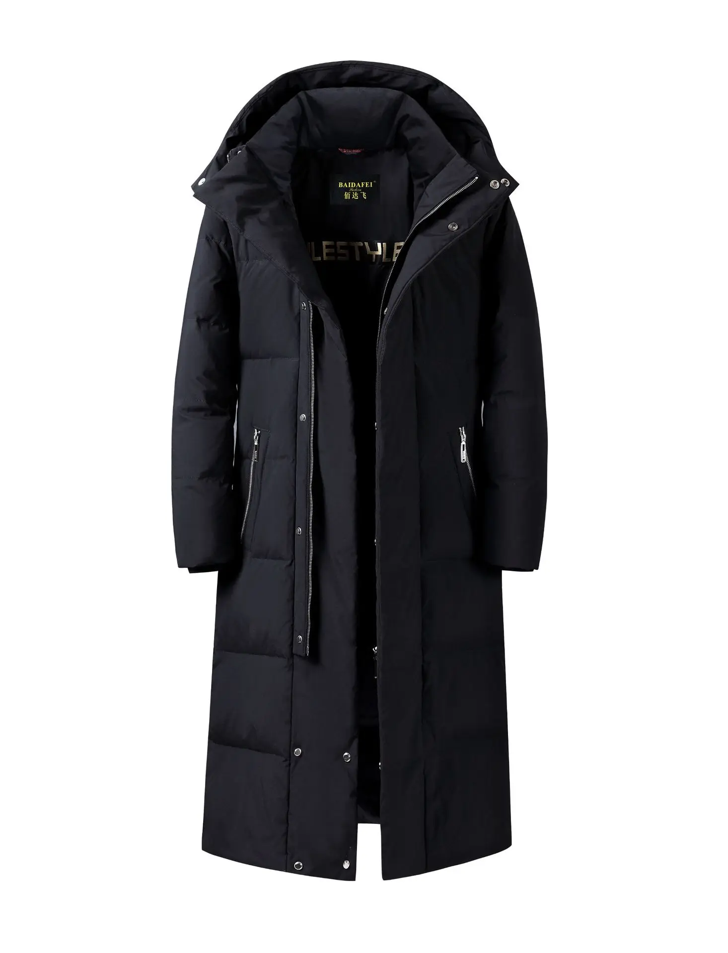 

2019 New Winter High Quality 90% White Duck Down X-long Hooded Jackets Men Men's X-Long Parka, Warm Coat Plus-size M-4XL