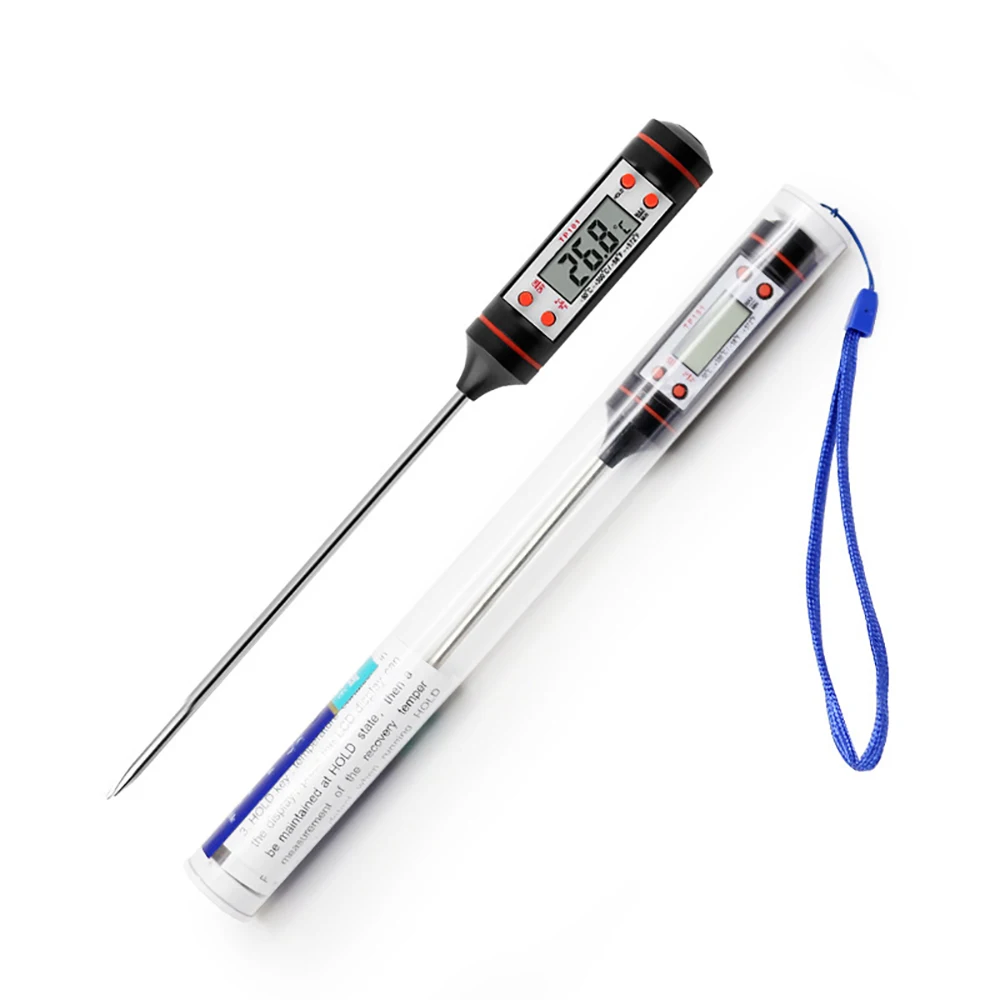 

Kitchen Cooking Food Meat Instant Read Thermometer Probe Digital BBQ Smoker Baking Oil Milk Pen Style Thermometer