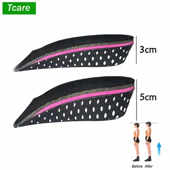 

1Pair Unisex EVA Memory Foam Shoe Pad Height Increase Half Insole Insert Cushion Elevator Taller Heel Lift 3cm/5cm Foot Care