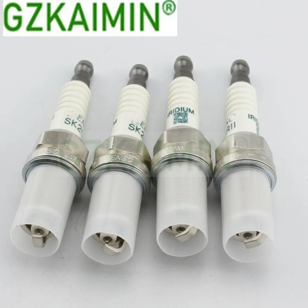 Набор из 4 шт автозапчастей свечи зажигания OEM 90919-01210/SK20R11 для TOTOYA Camry