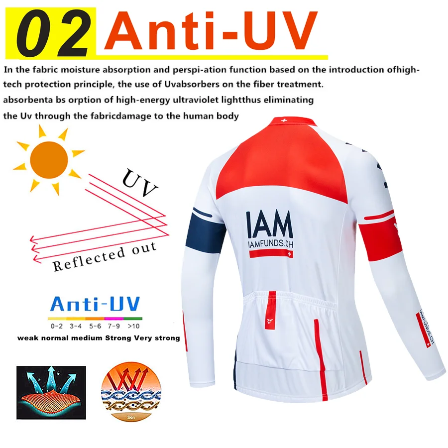 IAM Pro Team Зимняя велосипедная Одежда дышащая Ropa Ciclismo с длинным рукавом MTB велосипедная одежда спортивная одежда для улицы