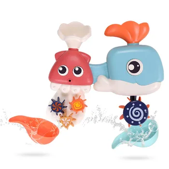 

Kids Bath Tub Bath Play Set Bath Toys Rotate Eyes Water Flow Shower Toy