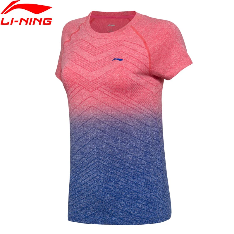 Женская футболка для бадминтона Li Ning дышащая Спортивная с подкладкой li ning AAYN048