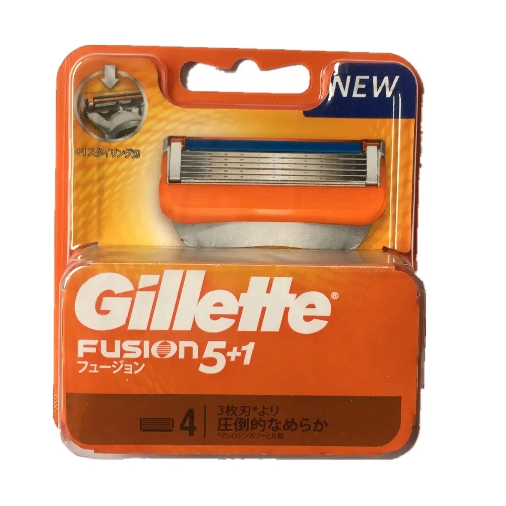 

4/8PCS/BOX Genuine Gillette Fusion Men 5 Layer Blade Shaving Razor Blade Fusion Power Face Care Brands Shaver Blades