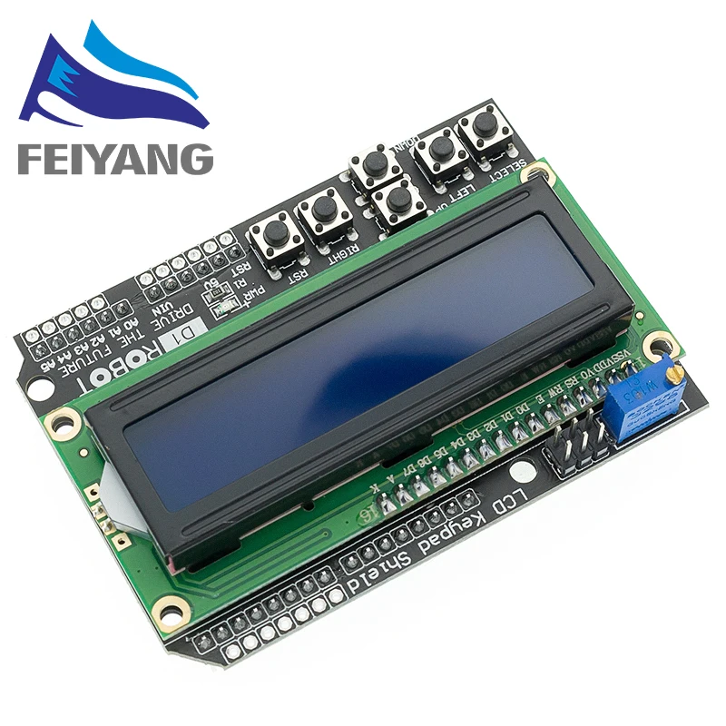 ЖК клавиатура Щит 1602 дисплей Модуль для Arduino ATMEGA328 ATMEGA2560 raspberry pi UNO синий экран|lcd