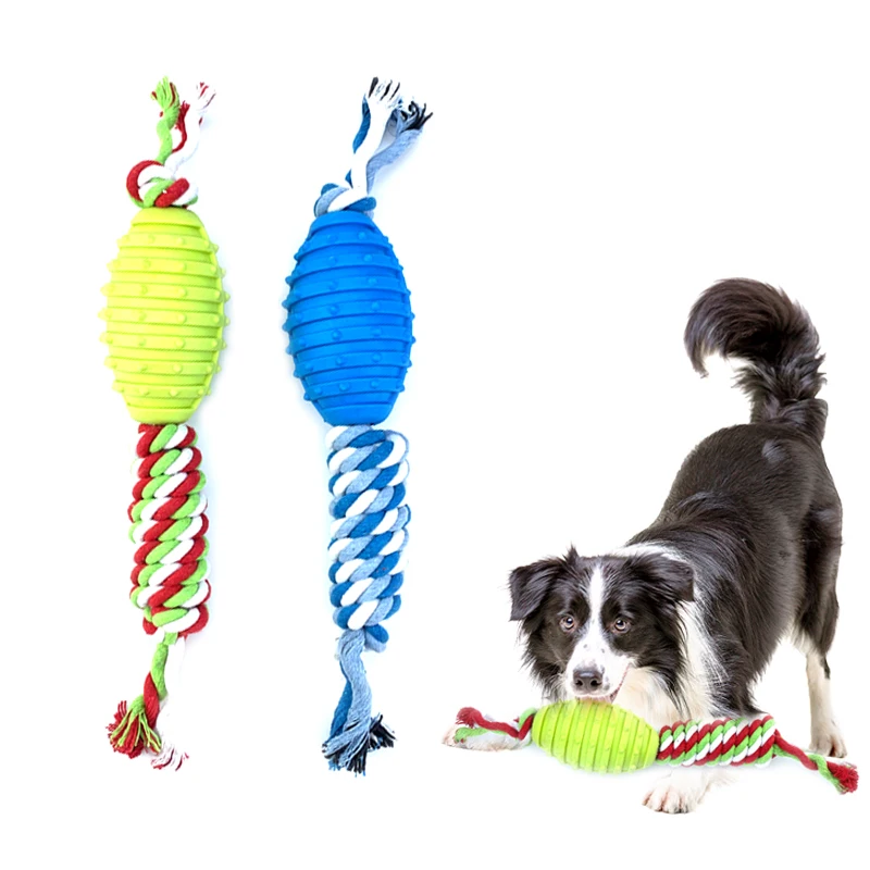 Funny Pet Cotton Rope Chew Toy Grinding Teeth Dog Toys Puppy Tooth Cleaning Rope Pet Supplies