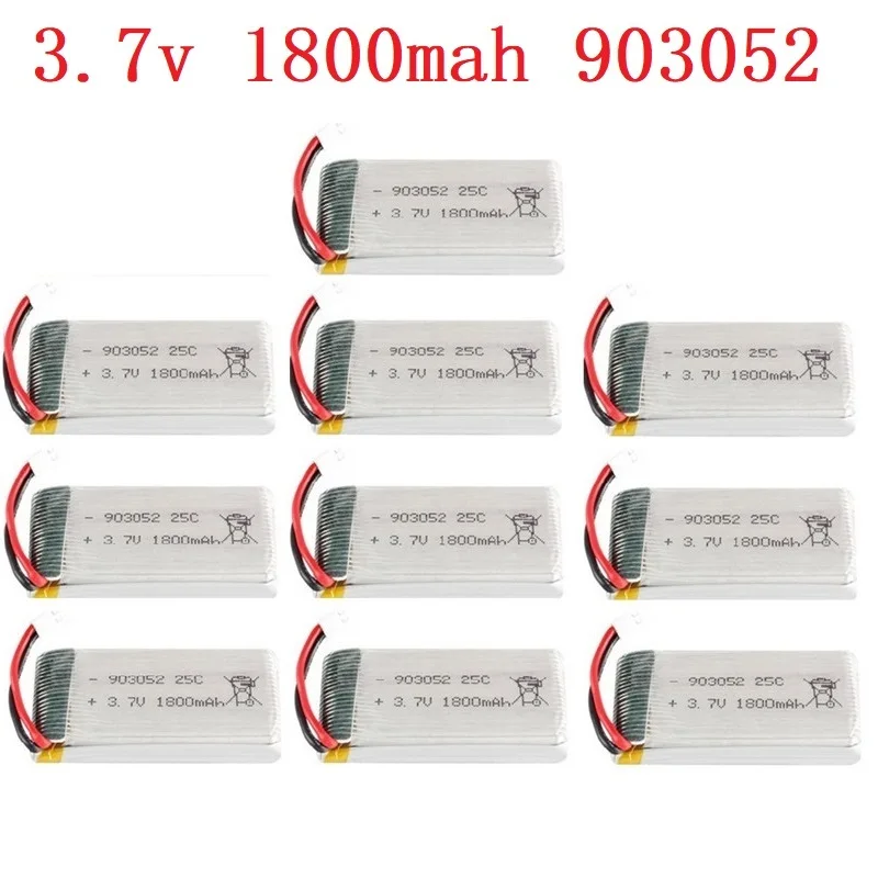 Аккумулятор lipo 1800 мА · ч 3 7 в для KY601S SYMA X5 X5S X5C X5SC X5SH X5SW M18 H5P HQ898 H11D H11C T64 T04 T05 F28 F29 T56 T57