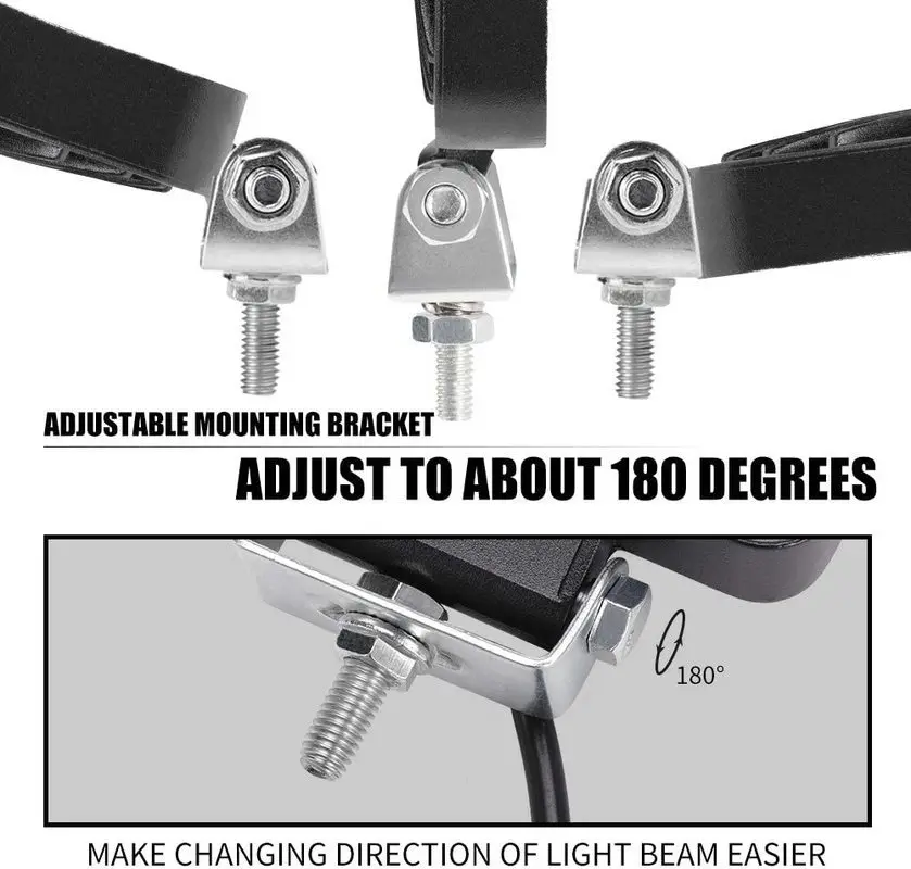 LED Flood Light 2PCS 4inch Off Road Light 12v 24v for Off Road Truck Bus Boat Fog Light Car Light Assembly