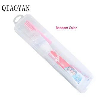 

Adult Travel Portable Dental Small Head Soft Bristles Toothbrush Toothpaste Kit with Plastic Case Oral Care Individually Wrapped