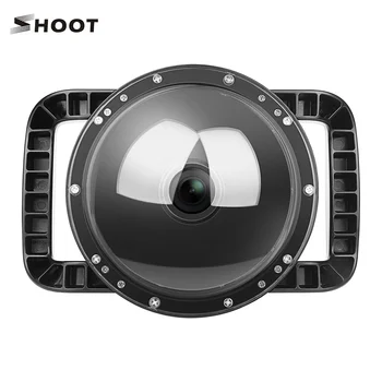 

SHOOT 6inch Dual Handheld Waterproof Dome Port Diving Housing Case Compatible with DJI Osmo Action