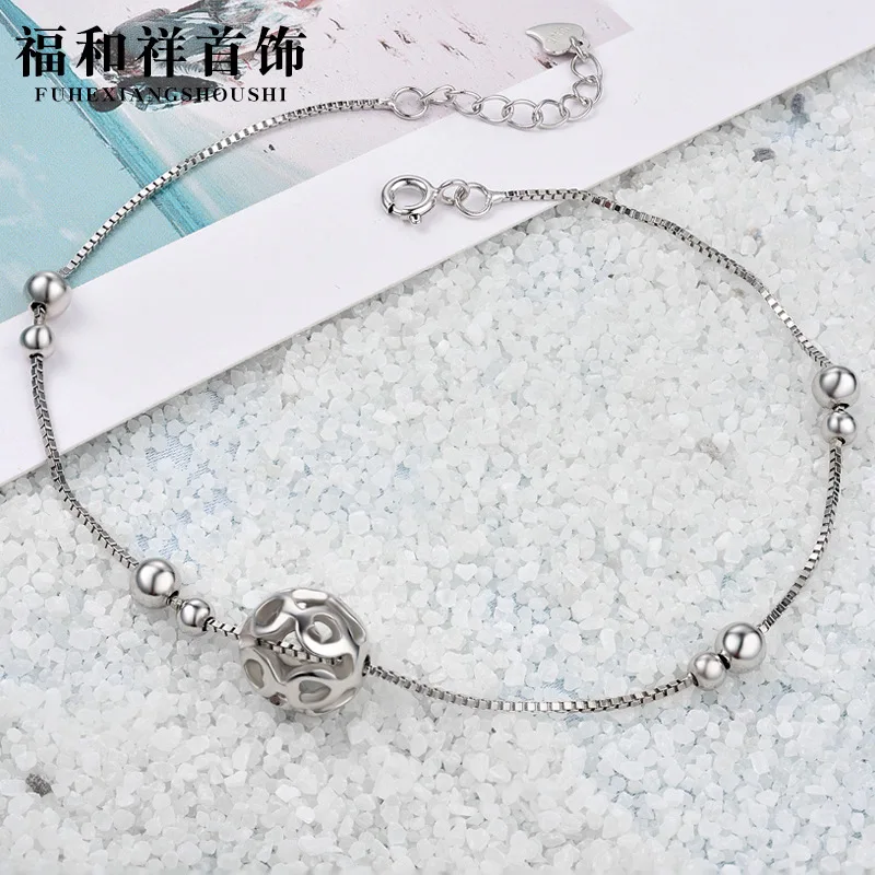 

Accessories 925 Sterling Beach Anklet Women's Fashion Ol Korean-style Jewelry Students Foot Chain