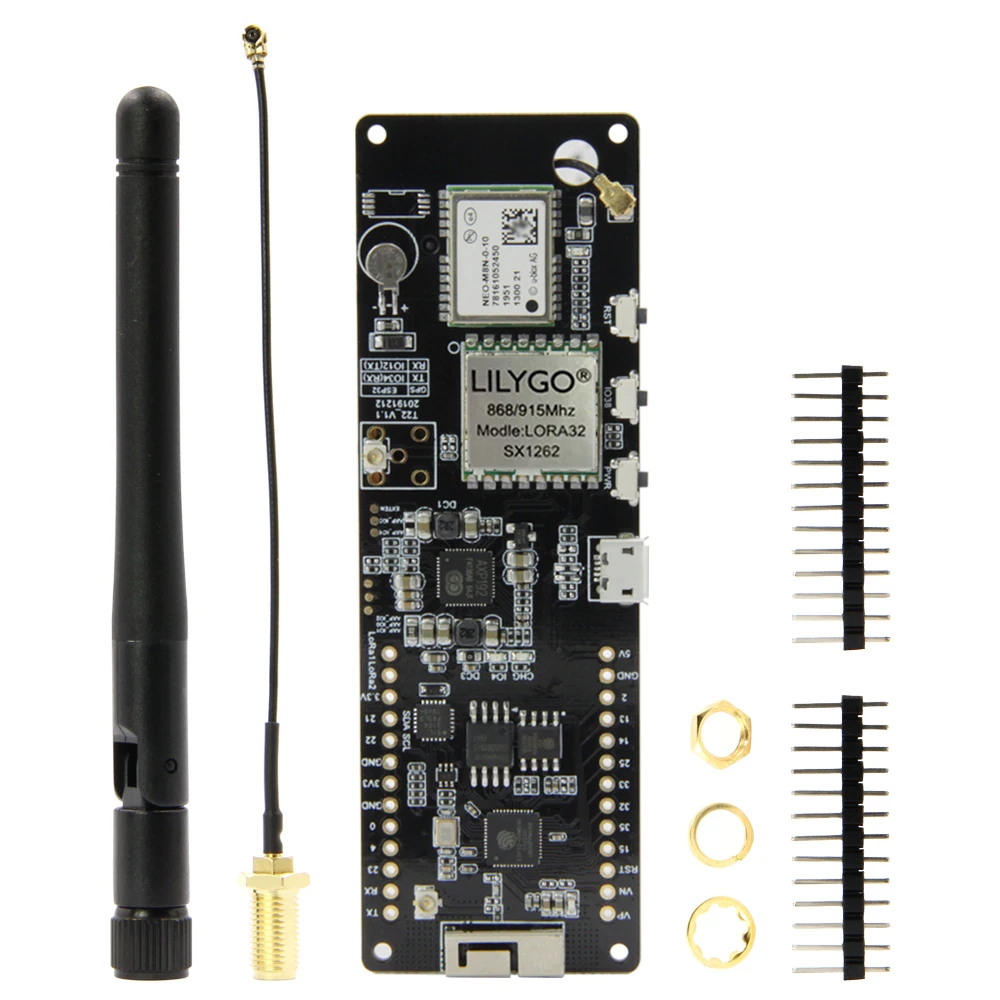 LILYGO®TTGO T Beam V1.1 SX1262 LORA 868/915 МГц ESP32 WiFi беспроводной Bluetooth модуль GPS Φ IPEX 18650 Держатель