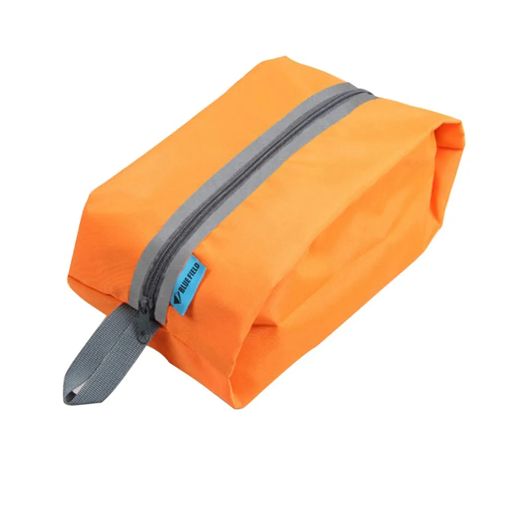 Портативный водонепроницаемый дорожный мешок для обуви нейлоновый складной чехол пляжная сумка для хранения Пылезащитная переносная сумка органайзер для обуви - Цвет: Orange