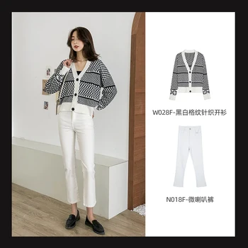 

Super elastic micro flared pants women's high waist 2020 new spring and summer show thin nine point flared pants
