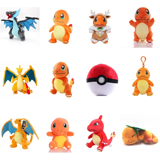 25cm Pokemon Charizard Xy Mega Evolution Plush Toy Kawaii Cartoon Anime  Movie Pokemon Short Stuffed Dolls Toy Birthday Gift - AliExpress