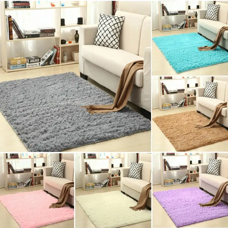 Room Bedroom Floor Carpet Mat Soft Anti-Skid Rectangle Area Rug 120x80CM Size Absorbent Soft Mat Bathroom Bedroom Floor