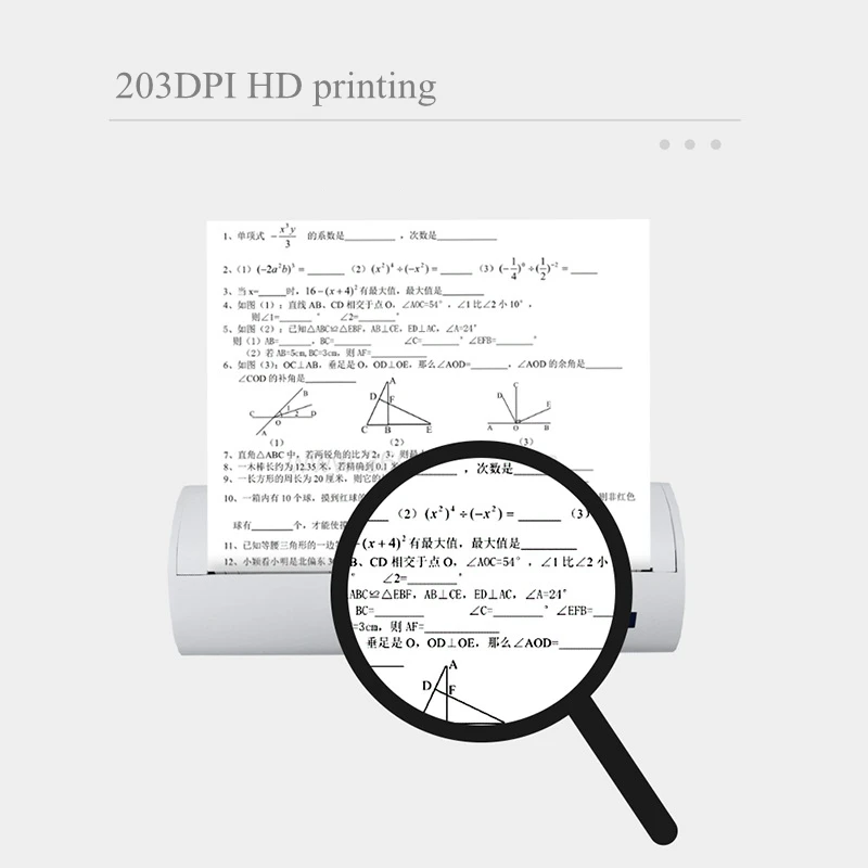 Portable Printer Thermal Printer Wireless Bluetooth Usb Battery Without Ink Home Office Mobile Printing Ios Android Printers Aliexpress