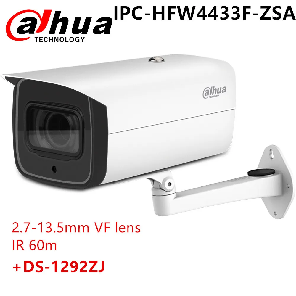 

DH Night VF Lens IP Camera IPC-HFW4433F-ZSA H.265 2.7mm ~13.5mm varifocal motorized lens Built-in Mic SD bullet with bracket