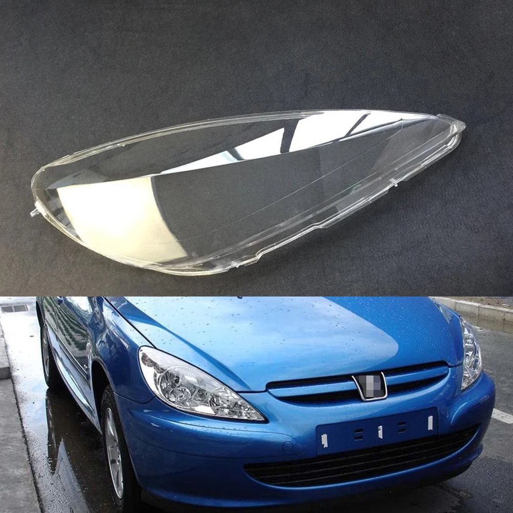 Car Headlamp Lens For Peugeot 307 2003 2004 2005 2006 2007 Car Headlight Headlamp Lens Auto Shell Cover