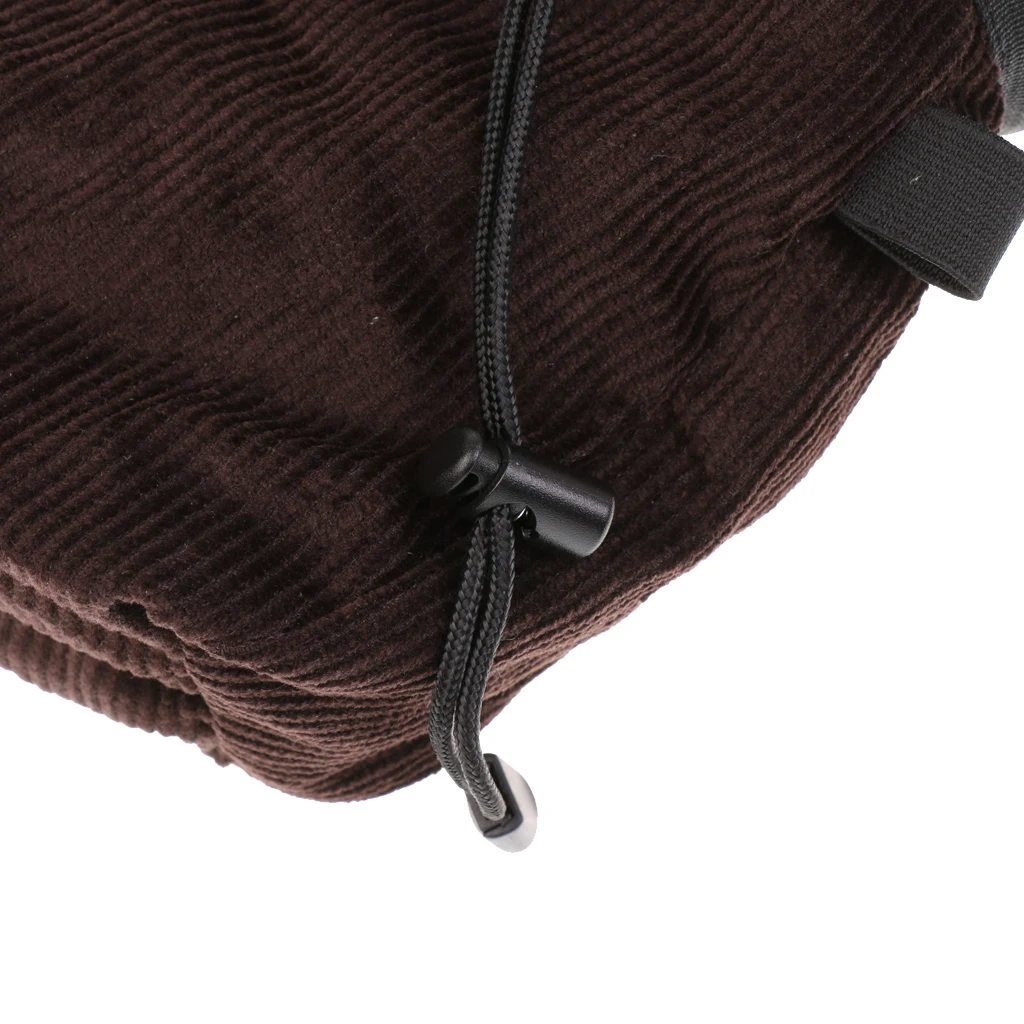 Rock Climbing Chalk Bag With Waist Belt & Drawstring Closure - Coffee