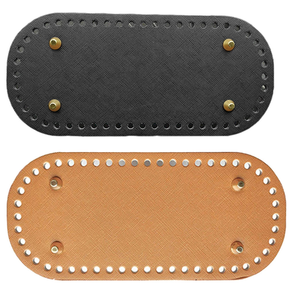 2x Leather DIY Knitting Bags Bottom Mat Pad Bag Shaper Cushion Pad Insert Replacement Bag Making Accessory 2x Leather DIY Knitting Bags Bottom Mat Pad Bag Shaper Cushion Pad Insert Replacement Bag Making Accessory
