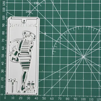 

Eastshape Tag Metal Cutting Dies Fashion Lady with Gifts Dies for DIY Scrapbooking Decorative Embossing Handcraft Die Template