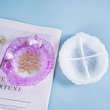 

Crystal Epoxy Resin Mold Leaf Plate Petal Storage Organizer Decoration Casting Silicone Mould DIY Crafts Jewelry Making Tools