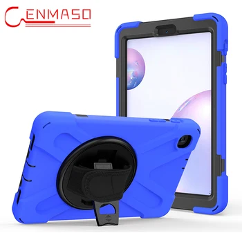 

For Galaxy Tab A 10.1 2019 Case Armor Stand With Wrist Straps Kids Safe Shockproof Cover For Samsung Galaxy Tab A 10.1 T510 T515