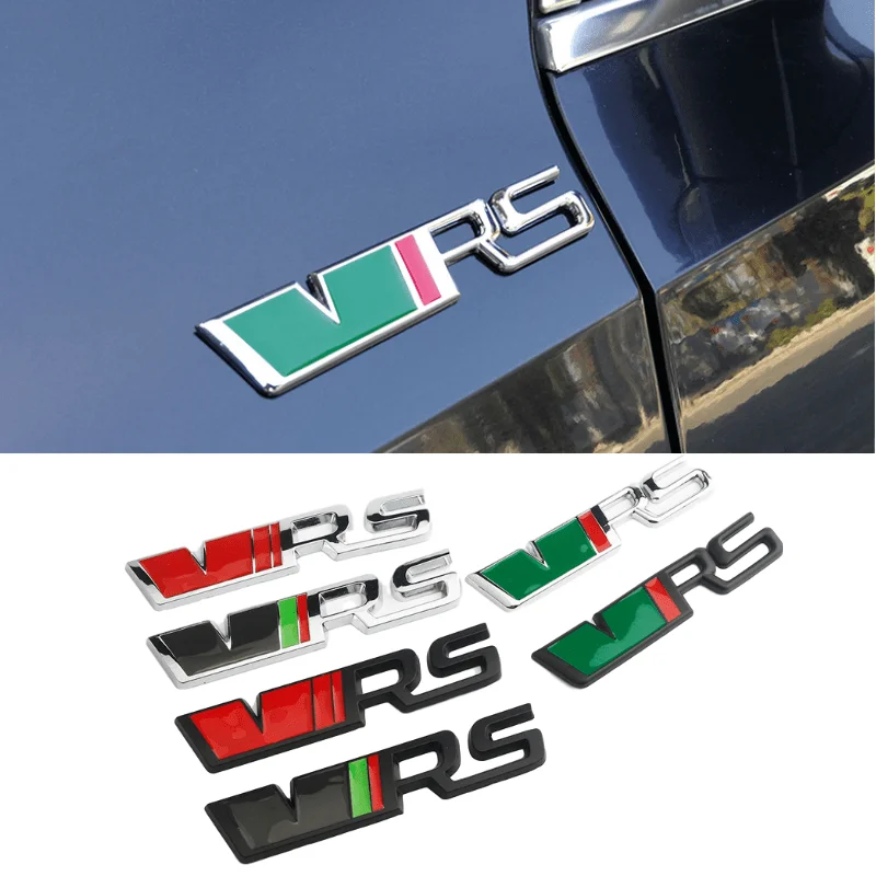 Автомобильная наклейка из сплава эмблема заднего багажника для Skoda VRS Logo Kodiaq Karoq 2