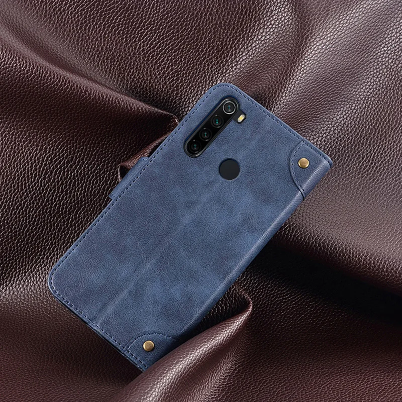 Для xiaomi redmi note 8 pro Чехол с откидной крышкой для redmi note 8 pu кожаный чехол с отделением для карт противоударный Роскошный чехол для бизнеса