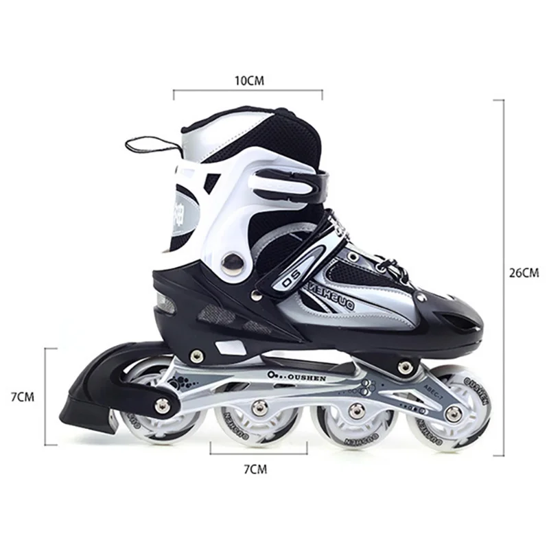 Rolschaatsen voor meisjes en jongens, verstelbare kinderrolschaatsen met lichtgevende wielen, leuke verlichting voor jongens meisjes, rolschaatsen voor kinderen, geschikt voor binnen en buiten (rood