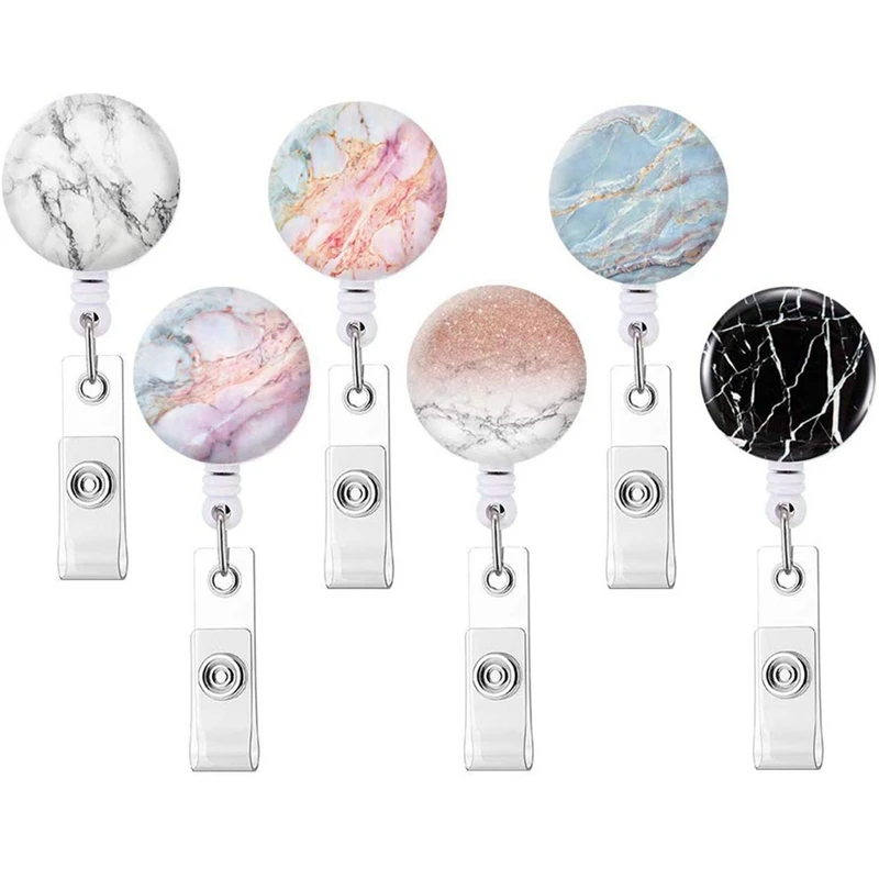 

Scalable ID Badge Clip ID Badge Reel with Clip Retractable Badge Clip for Office Worker Physician Nurse