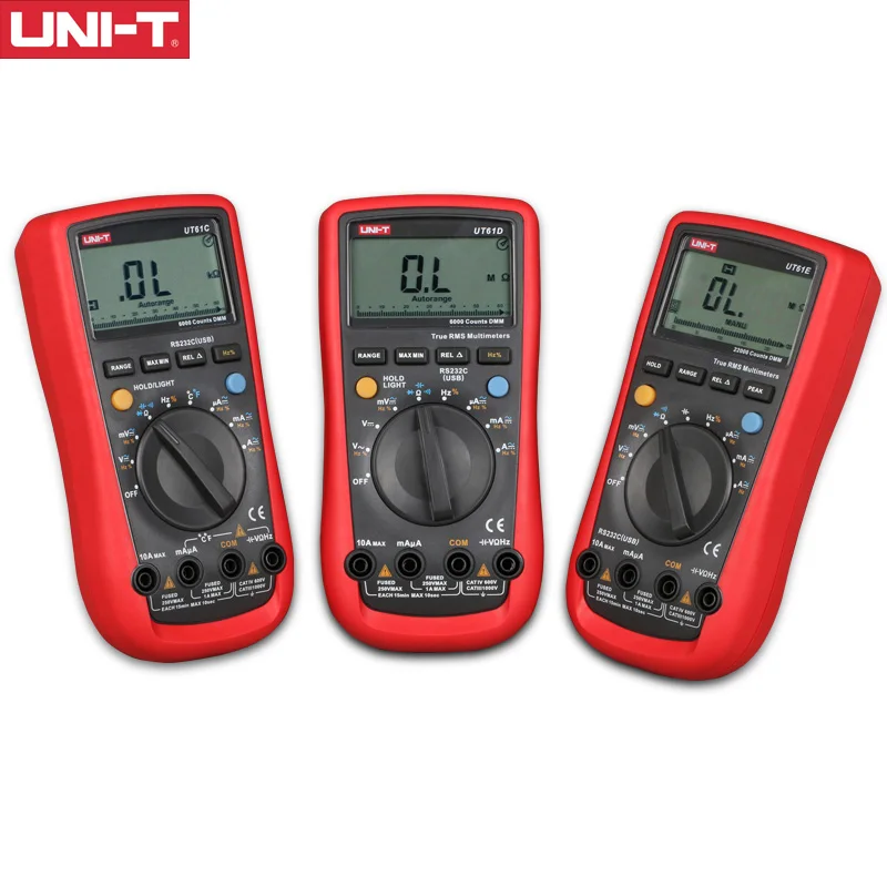 Цифровой мультиметр UNI T UT61A UT61B UT61C UT61D UT61E true rms Измеритель постоянного и
