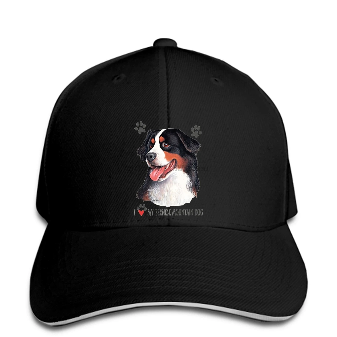 I Heart My Bernese, бейсбольная кепка, мужская повседневная бейсболка шапка