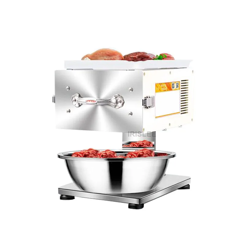 

New Electric Meat Slicer Cutter Commercial Home Meat Slicing Machine Automatic Meat Cutting Mincing 130 KG/H