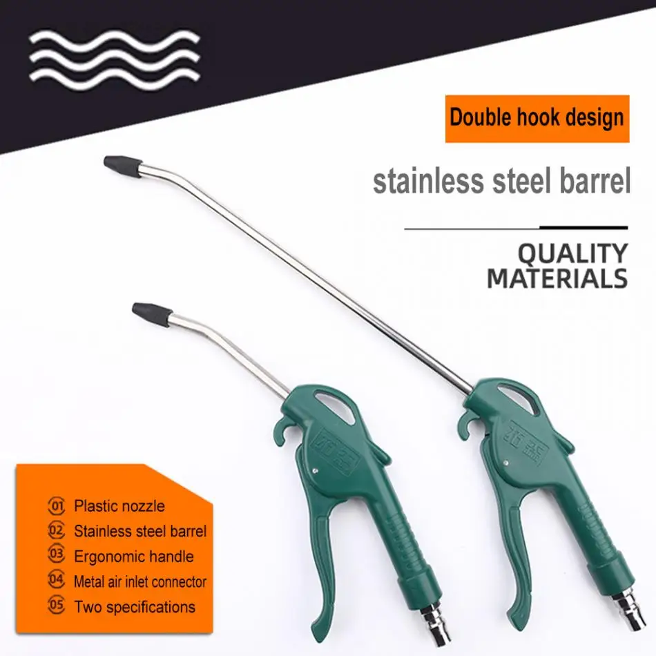 Air Blow Gun Pneumatic Spray Gun  Pistol Trigger Cleaner Compressor Dust Blower Nozzle Cleaning Tool for Compressor Air Blow Gun